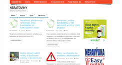 Desktop Screenshot of neratoviny.cz